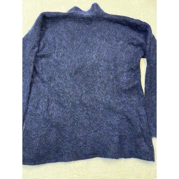 Eileen Fisher VTG Med Mohair Purple Haze Sweater Italian Yarn Made In Hong Kong - Picture 6 of 7